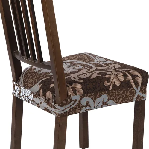 Miniatura 50 de SearchI Juego de 6 Fundas de Asiento para Sillas de Comedor Elásticas, Fundas de Asiento Suave Extraíbles y Lavables para Sillas de Comedor, Flor