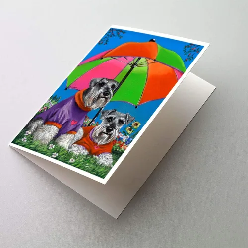 Miniatura 34 de Caroline's Treasures PPP3013GCA7P - Tarjetas de felicitación y sobres para mascotas de Basset Hound Teacher, paquete de 8 tarjetas en blanco