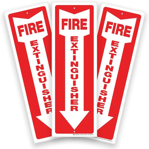 Miniatura 22 de iSYFIX Letrero para extintor de incendios – Paquete de 2 carteles reflectantes de aluminio 040 100% libre de óxido, laminado para máxima resistencia