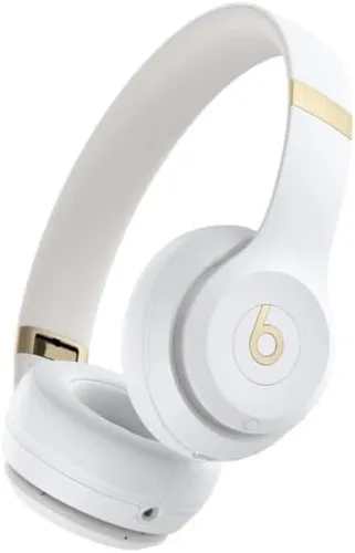 Beats Solo 4 - Auriculares inalámbricos Bluetooth en la oreja, compatibles con Apple y Android, hasta 50 horas de duración de la batería, blanco