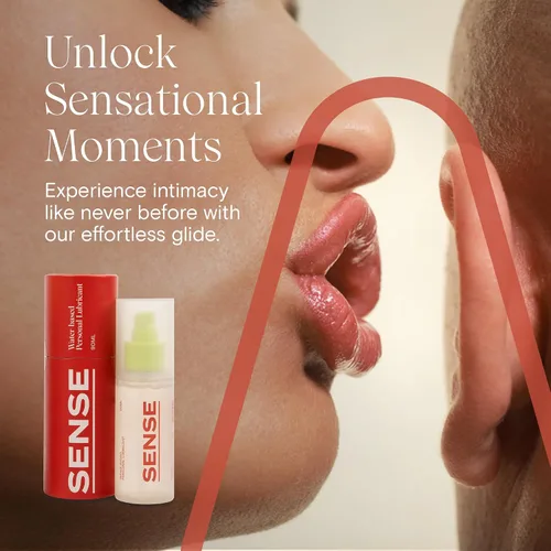 Miniatura 5 de Sense Lubricante a base de agua, lubricante suave y sedoso para hombres y mujeres, lubricante a base de agua de larga duración, insípido e inodoro