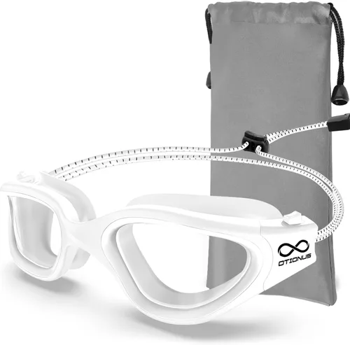 Miniatura 12 de Swim Goggles, Polarized Adult Swimming Goggles Bungee Strap No Hair Pulling Anti-fog Pool Goggles for Men Women