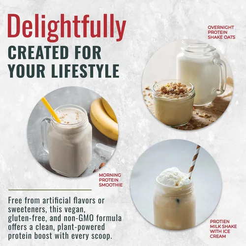 Miniatura 5 de Fuel Vegan Protein Powder Vanilla - 21g of Protein Each Serving, Delicious Plant-Based Blend for Muscle Growth, Crafted from Pea, with Vegan D3, No