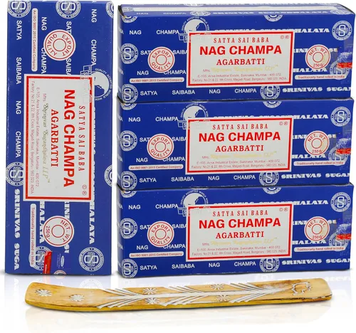 Miniatura 10 de Satya Nag Champa - Varillas de incienso Bangalore, paquete de 250 gm, natural, enrollado a mano, no tóxico, juego de insense Nagchampa BNG