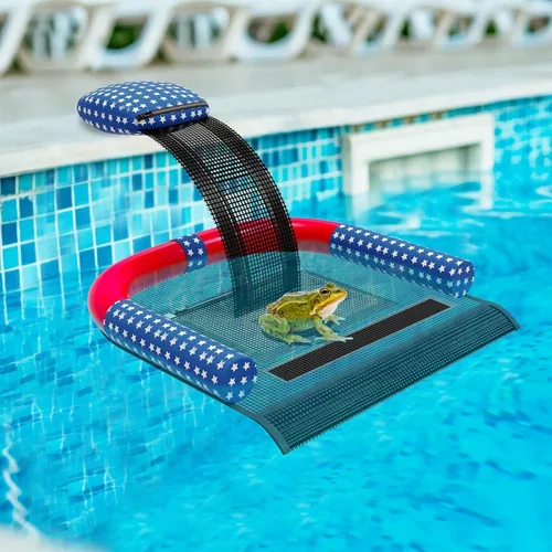 Rampa de escape de salvación de animales con colector de superficie de piscina, rampa flotante de rescate, rampa de escape para estanques y
