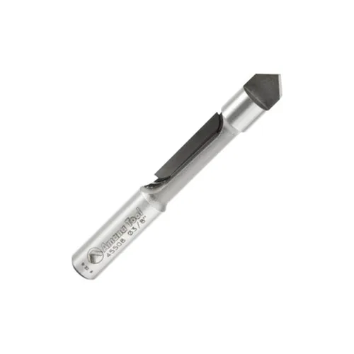 Amana Tool - 45508 Panel con punta de carburo Molienda cóncava piloto 3/8 de diámetro x 1" x 3/8 vástago S