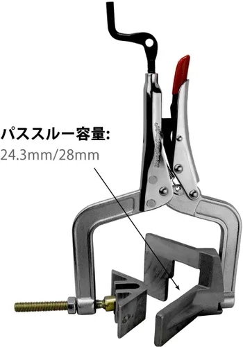 Miniatura 6 de Strong Hand Tools JointMaster, herramienta de sujeción de ángulo de 90 grados, profundidad de garganta: 3", capacidad máxima: 1-1/4", OAL: 8-1/2