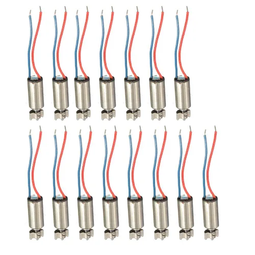 DC Micro Vibración Motores 1.5V 3V 0.157 in x 0.669 in Paquete de 15 | 8000RPM-12000RPM, mini motores vibratorios cepillados sin núcleo de CC, motor