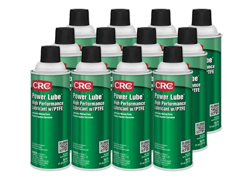 CRC Lubricante industrial de alto rendimiento con PTFE 03045 - [Paquete de 12] 11 onzas de peso, lubricante en aerosol de alto rendimiento
