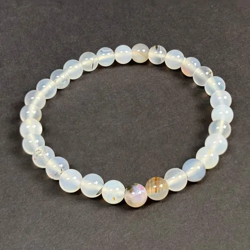 Miniatura 296 de Gem Avenue Handmade Round Bead Stretch Bracelet Unisex Natural Stone Beaded Jewelry for Men & Women, Elastic Wristband for Daily Wear