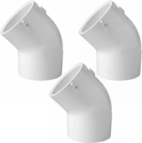 MaxLLTo Reemplazo 1-1/2 pulgadas X 1-1/2 pulgadas Slip X Slip PVC 45 grados codo SCH 40 para PrimeX 88276 (paquete de 3)