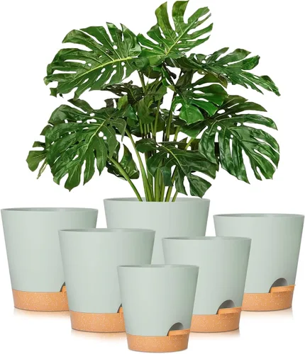 Miniatura 21 de GARDIFE Macetas de 10/9/8 pulgadas para plantas de interior, macetas auto-regantes, macetas de riego automático, macetas de flores, negras