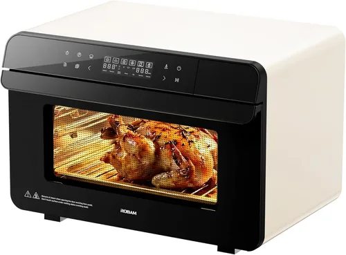 Miniatura 13 de ROBAM Horno combinado con freidora de aire tostadora, horno de vapor de encimera 14 en 1 con convección de vapor para asar y hornear, cocción