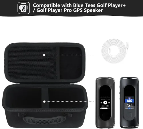 Miniatura 2 de Estuche rígido de transporte para Blue Tees Golf Player+ / Golf Player Pro GPS altavoz con pantalla táctil, funda de protección para reproductor