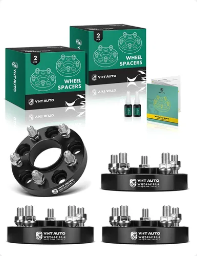 Miniatura 14 de YHTAUTO - Espaciadores de rueda hub céntrica 5x4.5 de 1 pulgada, compatibles con modelos Ford Lincoln: Explorer, Mustang, GT, Aviator, espárragos