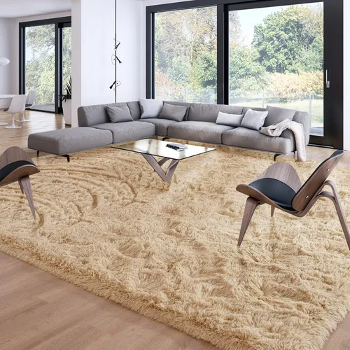 Miniatura 89 de Merelax Alfombra Moderna Suave y Esponjosa Shaggy para Dormitorio Sala de Estar Decoración de Sillas Pequeñas Alfombras Tapetes para Pies Piso, Verde