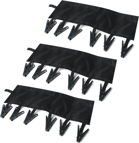 Miniatura 11 de TamBee Clips portátiles para colgar ropa de viaje, colgador de ropa de viaje, percha de secado de toallas, colgador de ropa plegable portátil