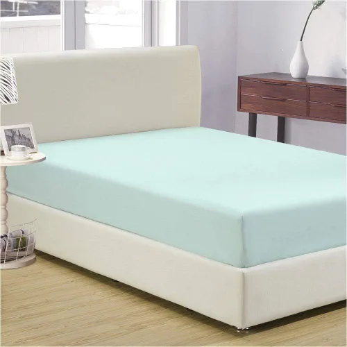 LaxLinen Sábanas Aqua Solid Full, 1 sábana bajera de bolsillo extra profundo para colchones de 18 a 21 pulgadas, calidad egipcia elástica, 600 hilos