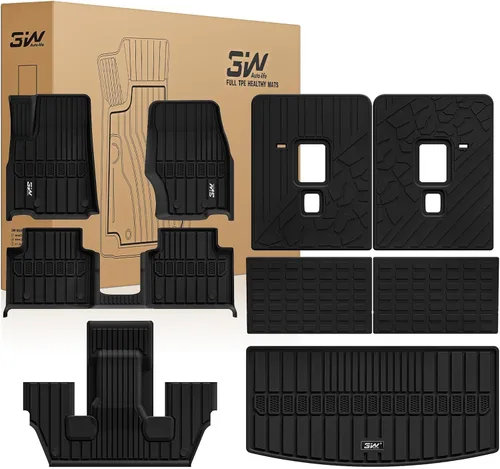 Miniatura 18 de 3W Forro de carga de ajuste personalizado para Jeep Wrangler 4XE 2021 2022 2023 2024 2025 híbrido de 4 puertas (No JL ni JK), tapete de maletero