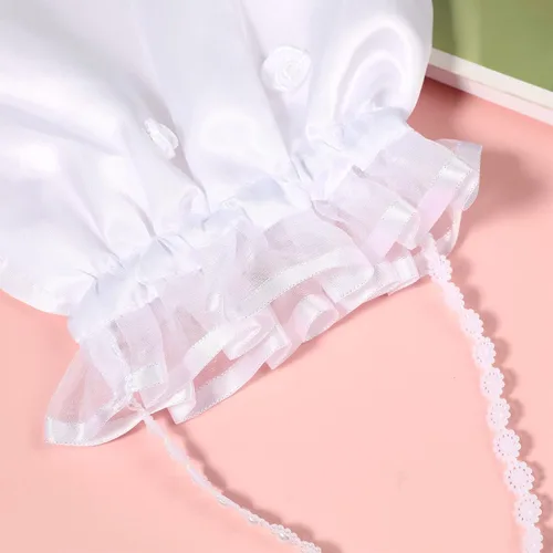 Miniatura 6 de NOLITOY Bolsa de dinero de boda nupcial de satén para adolescente Dama de honor de novia blanca con flores de satén decoradas bolso para baile