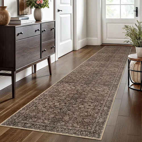 Miniatura 49 de SIILOOM Alfombra antideslizante de pasillo moderna de 2 x 5, súper suave, para pasillos, decoración para cocina, alfombras para pasillos sin 2-Verde