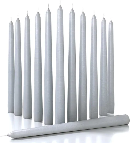 Miniatura 41 de CANDWAX Paquete de 12 velas cónicas rojas – Velas rectas sin goteo de combustión lenta sin perfume de 12 pulgadas – Ideal para mesa de comedor – Rojo