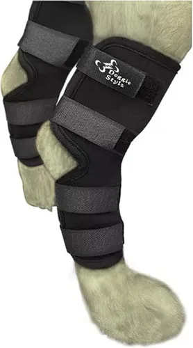 Doggie Stylz Soportes de pierna de perro para pierna trasera, ajustable, para recuperación de desgarros, artritis, soporte de movilidad de primera