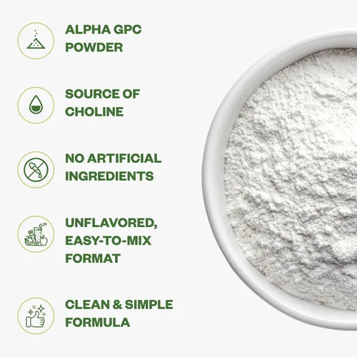 Miniatura 3 de Purisure Alpha GPC en polvo, 0.88 oz, suplemento de colina pura Alpha GPC para cerebro y enfoque, suplementos de colina CDP para rendimiento