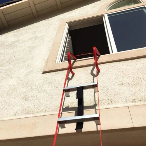 Miniatura 5 de Hausse - Escalera de escape de incendios retráctil de 3 pisos, 25 pies