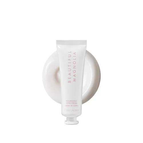Estée Lauder Beautiful Magnolia Crema hidratante y nutritiva para manos con notas de magnolia exuberante, gardenia solar, maderas cálidas y almizcle