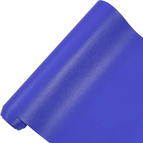 Miniatura 8 de RAMYA Hojas de piel sintética de color liso liso (7.8 x 53 pulgadas), piel sintética, muy adecuadas para hacer aretes, manualidades, lazos, costura