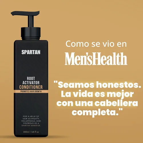 Miniatura 4 de SPARTAN™ Acondicionador Activador de Raíces para Hombre - Acondicionador para el Crecimiento del Cabello, Hidratante para Cabello Grueso