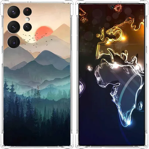 Miniatura 27 de Funda estética de collage para Samsung Galaxy S23 Ultra, patrón de citas positivas, funda de TPU suave de moda compatible con Galaxy S23 Ultra