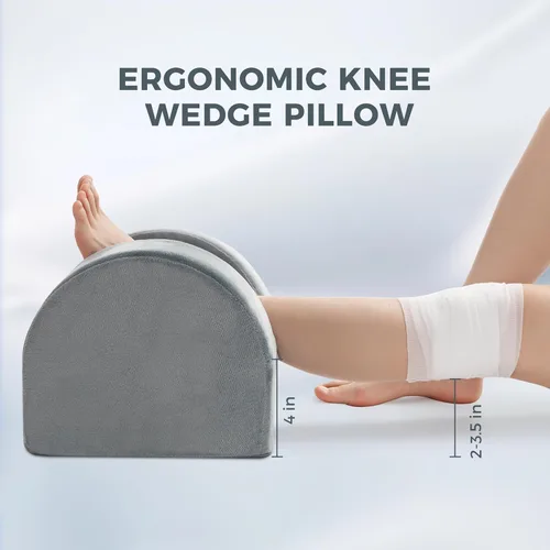 Miniatura 6 de Ganondorf Almohada de reemplazo de rodilla Almohada de extensión de rodilla de cero grado para recuperación poscirugía, elevación de piernas