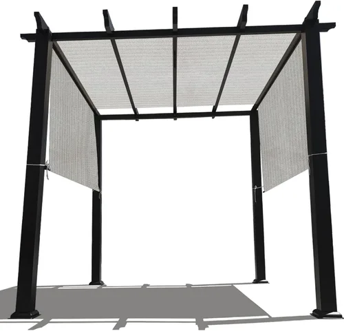 Miniatura 17 de Alion Home Toldo de repuesto personalizable de polietileno de alta densidad permeable con bolsillos para barra para pérgola