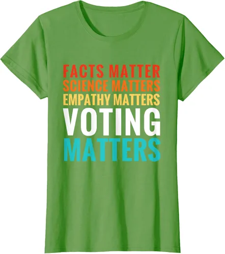 Miniatura 3 de Facts Matter Science Matters Voting Matters - Camiseta demócrata liberal, Negro, S