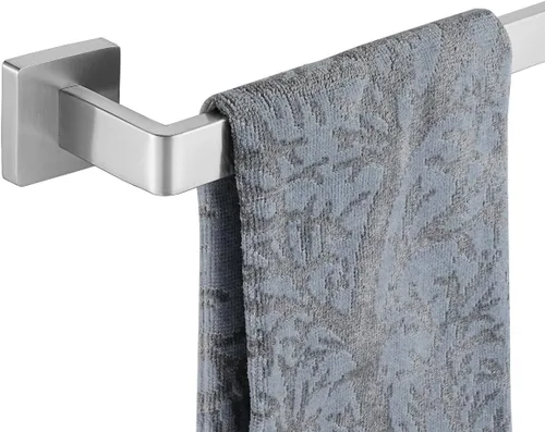 Miniatura 8 de JQK Barra de Toalla Dorada, Toallero de 32.36 Pulgadas con Bordes Redondeados, Montaje en Pared de Acero Inoxidable 304 para Baño, Longitud Útil