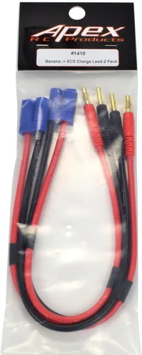 Miniatura 4 de Enchufe de conector EC5 -> Cable adaptador de cable de carga de batería de 0.157 in - Paquete de 2 - Apex RC Products #1410