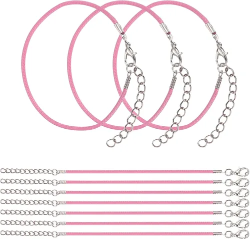 Miniatura 22 de MECCANIXITY 10 cordones de pulsera verde militar, pulsera de amistad ajustable de 9 pulgadas, cordón de poliéster encerado de 0.059 in con cierre