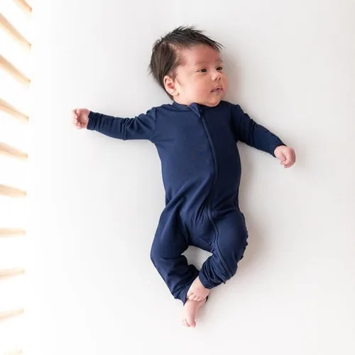 Miniatura 3 de KYTE BABY Rayón unisex hecho de bambú con cremallera mamelucos 0-24 meses