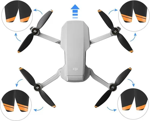 Miniatura 4 de Mavic Mini 2/Mini 2 SE/Mini SE/Mini 4K hélices compatibles con DJI Mini 2/Mini SE/Mini 2 SE/Mini 4K Dron, cuchillas de repuesto de bajo ruido