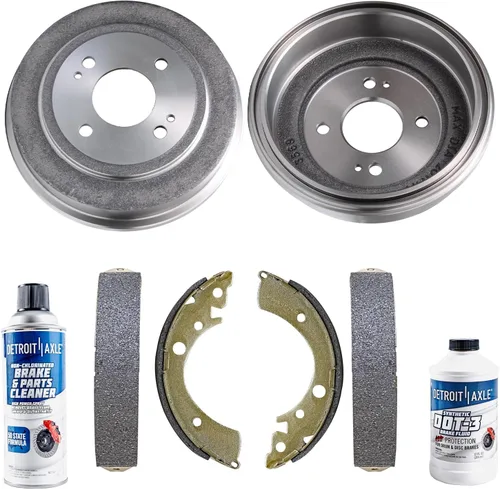 Miniatura 24 de Detroit Axle - Pastillas de freno para Nissan Quest 2004-2017, X-Trail 2005-2006, pastillas de freno de cerámica delanteras y traseras con repuesto