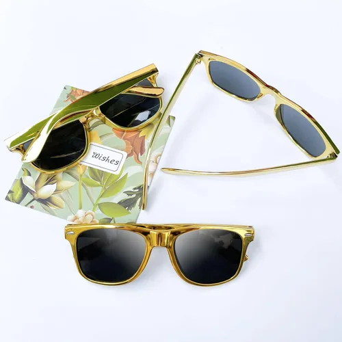 Miniatura 21 de Suministros para regalos de fiesta de colores neón Paquete de 8 gafas de sol unisex