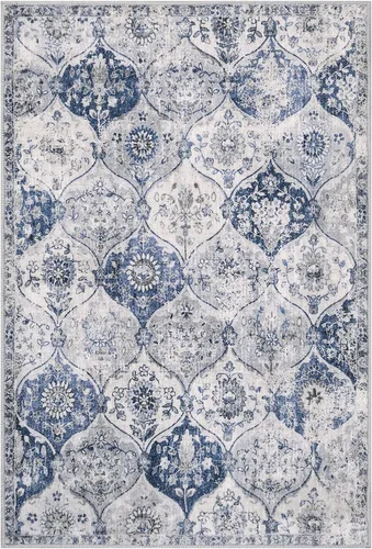 Miniatura 5 de Lahome Alfombra Lavable de Enrejado Marroquí, Alfombras de Cocina de 2x3 Pies para Entrada de Baño, Tapete Interior Antideslizante Ultra-Delgado