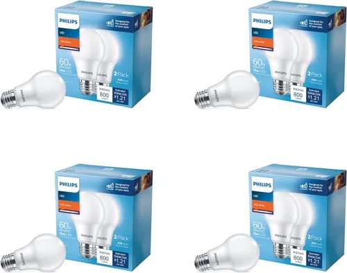 Miniatura 13 de Philips - Bombilla LED A19 equivalente a 75 vatios, no regulable, E26, luz blanca suave (2700 K), paquete de 16