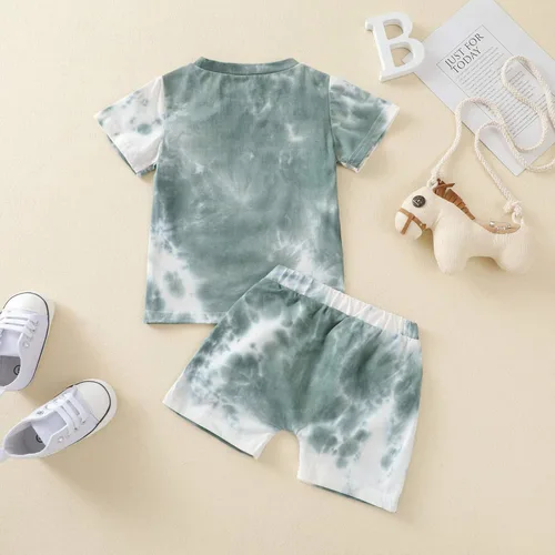 Miniatura 8 de Conjunto de ropa de algodón de verano de 2 piezas para bebés y niños pequeños