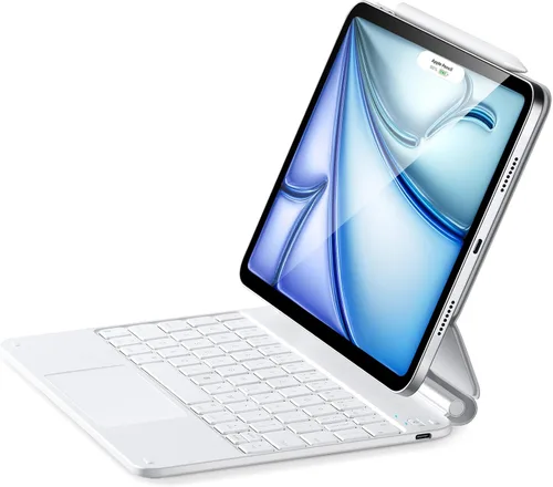 ESR- Funda con teclado para iPad Air 11 (M3 2025/M2 2024), iPad Pro 11 y Air 5/4, Magic Case, soporte flotante, trackpad multitáctil preciso, color