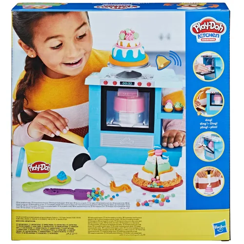 Miniatura 7 de Play-Doh Kitchen Creations Rising Cake Oven Bakery Playset para niños de 3 años en adelante con 5 colores compuestos de modelado, no tóxico