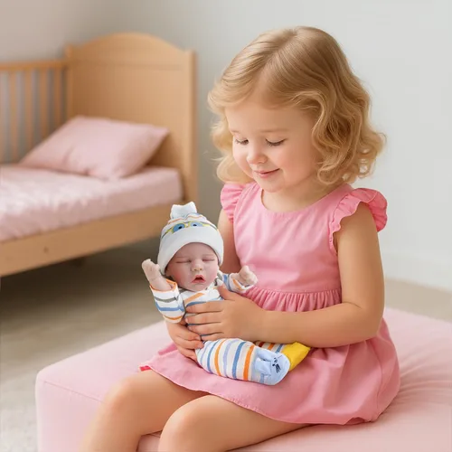 Miniatura 8 de CARANOVO Muñecas Reborn de bebé realistas - Muñeca de bebé realista de vinilo de cuerpo completo de 12 pulgadas recién nacida que duerme, muñeca