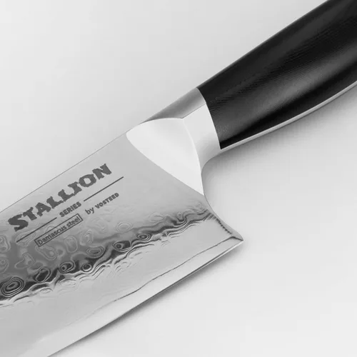 Miniatura 3 de Vosteed Stallion Damascus - Cuchillo de chef de 8 pulgadas, mango ergonómico duradero G10